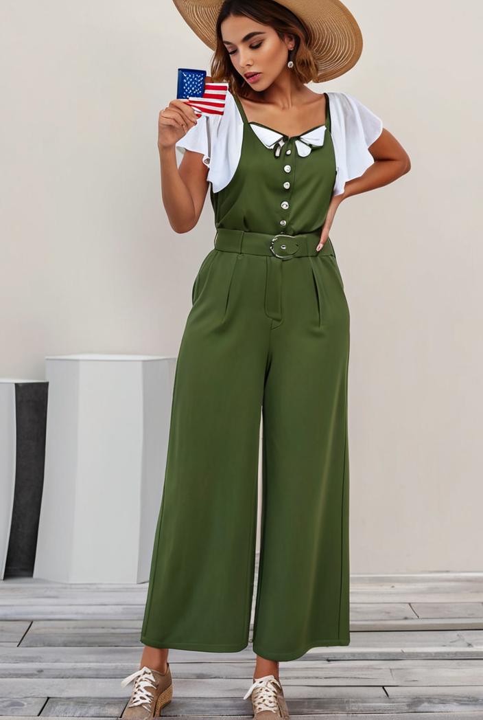 boho sleeveless long jumpsuit with pockets women s casual baggy overall 135976
