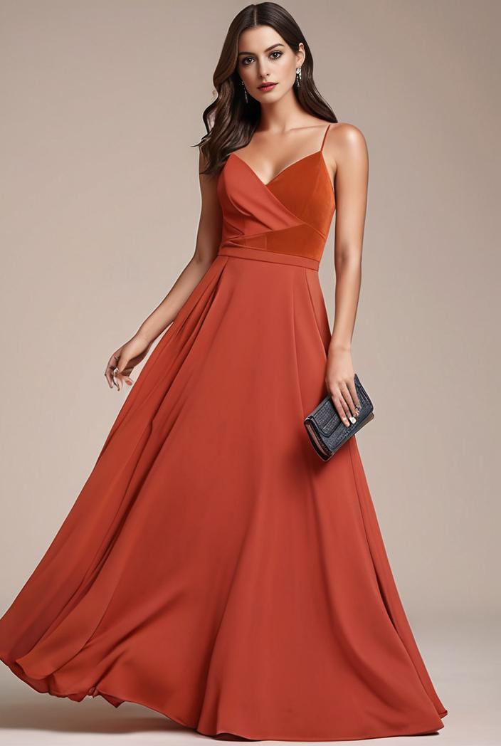 convertible chiffon lace open back spaghetti straps bridesmaid dress 100986