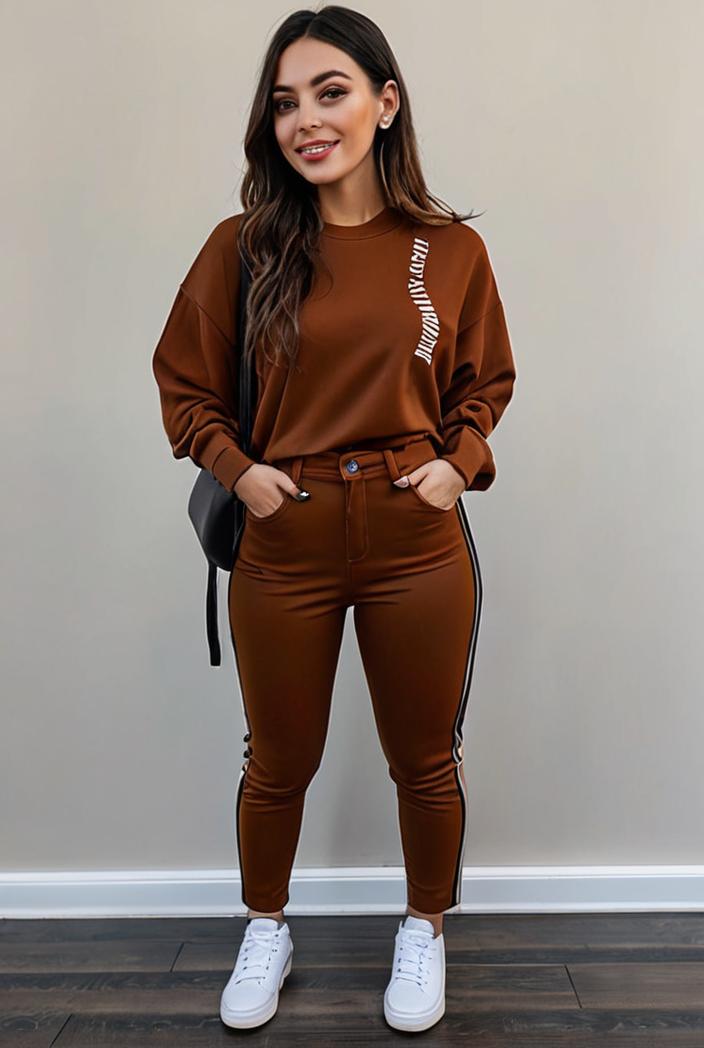 casual drawstring pants and hoodie combo set for women 137552