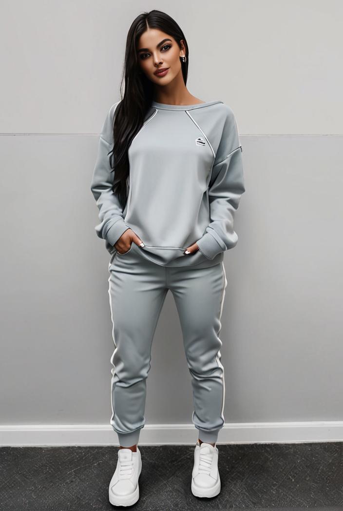casual drawstring pants and hoodie combo set for women 137601