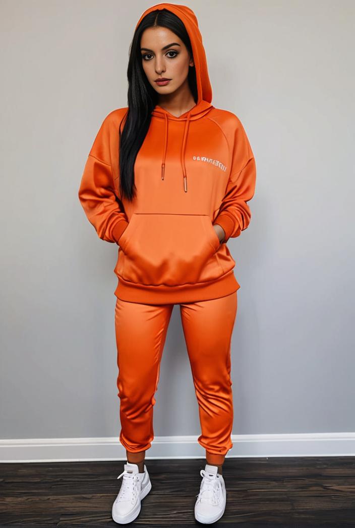 casual drawstring pants and hoodie combo set for women 141828