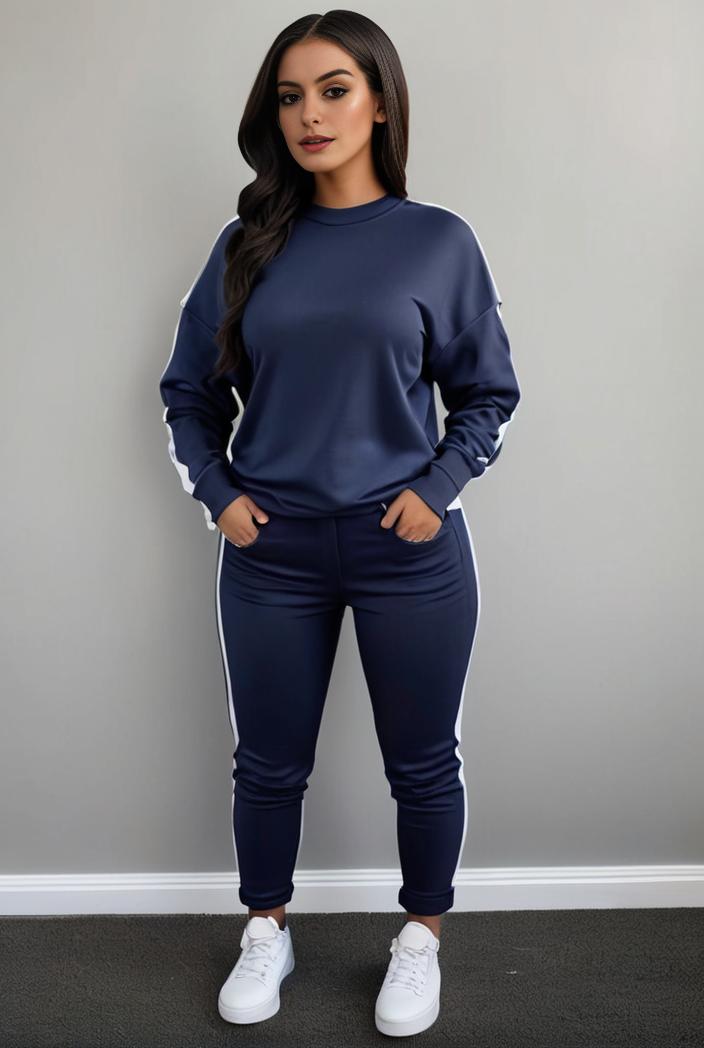 casual drawstring pants and hoodie combo set for women 141835