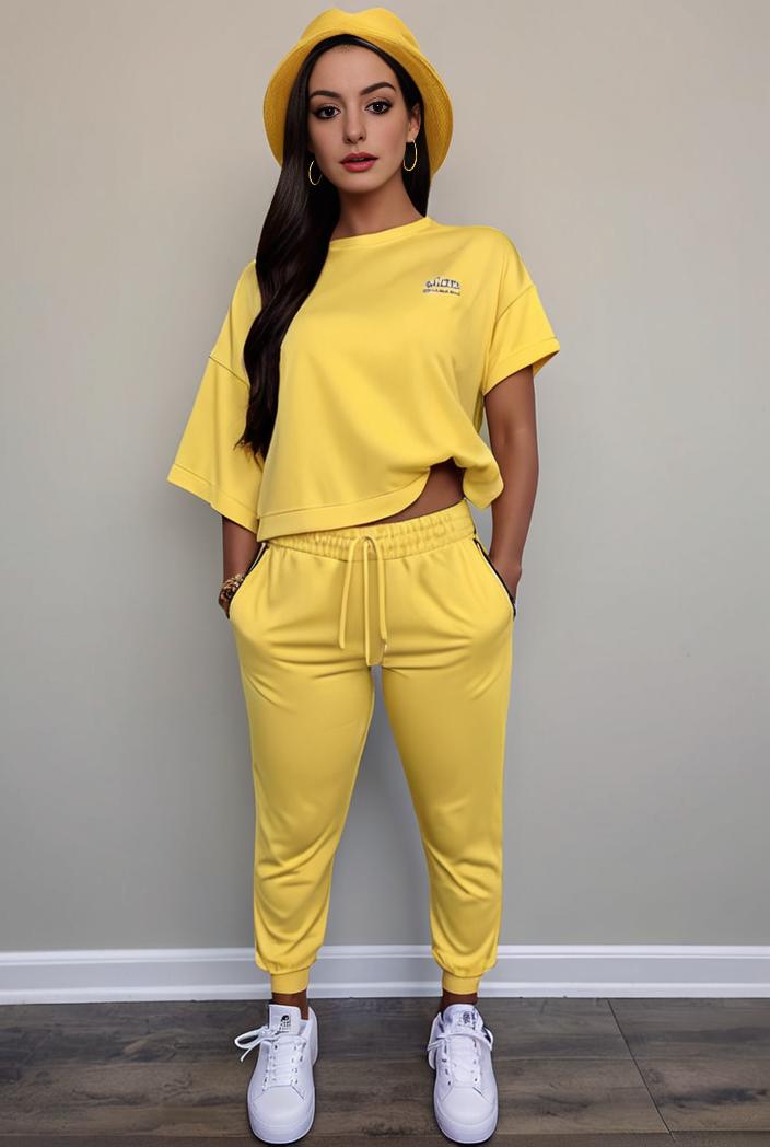 casual drawstring pants and hoodie combo set for women 141839