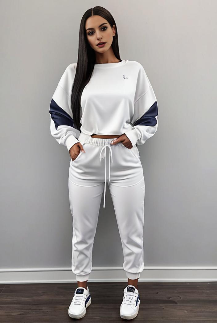 casual drawstring pants and hoodie combo set for women 141874