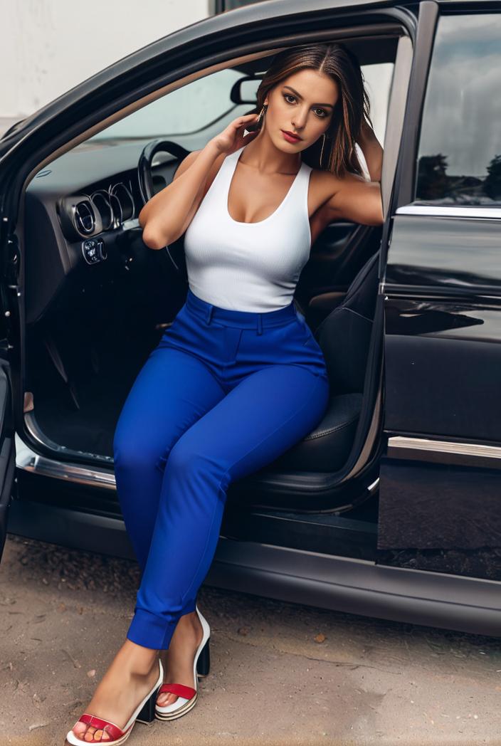 casual skinny jeans with ripped holes and slant pockets 142482