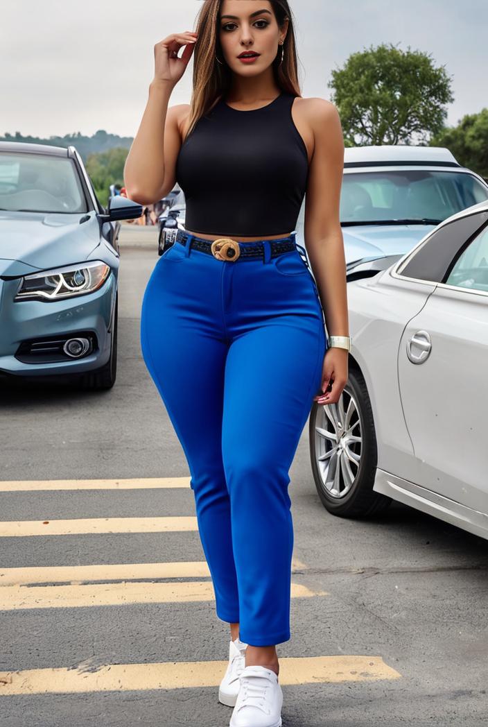 casual skinny jeans with ripped holes and slant pockets 142487