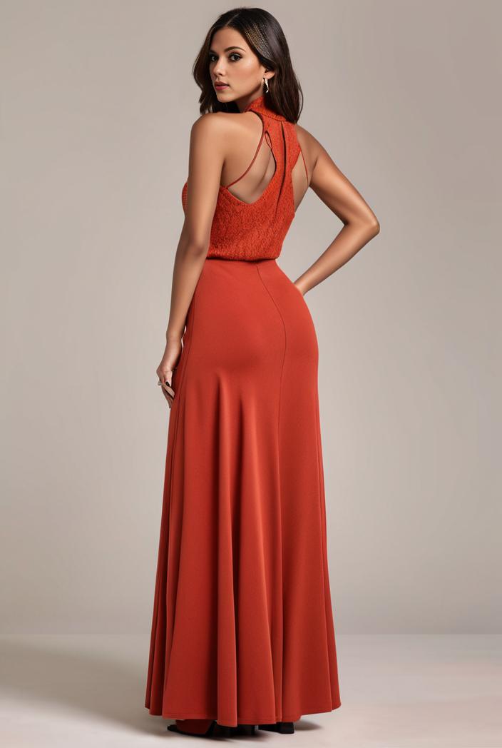 convertible chiffon lace open back spaghetti straps bridesmaid dress 127616