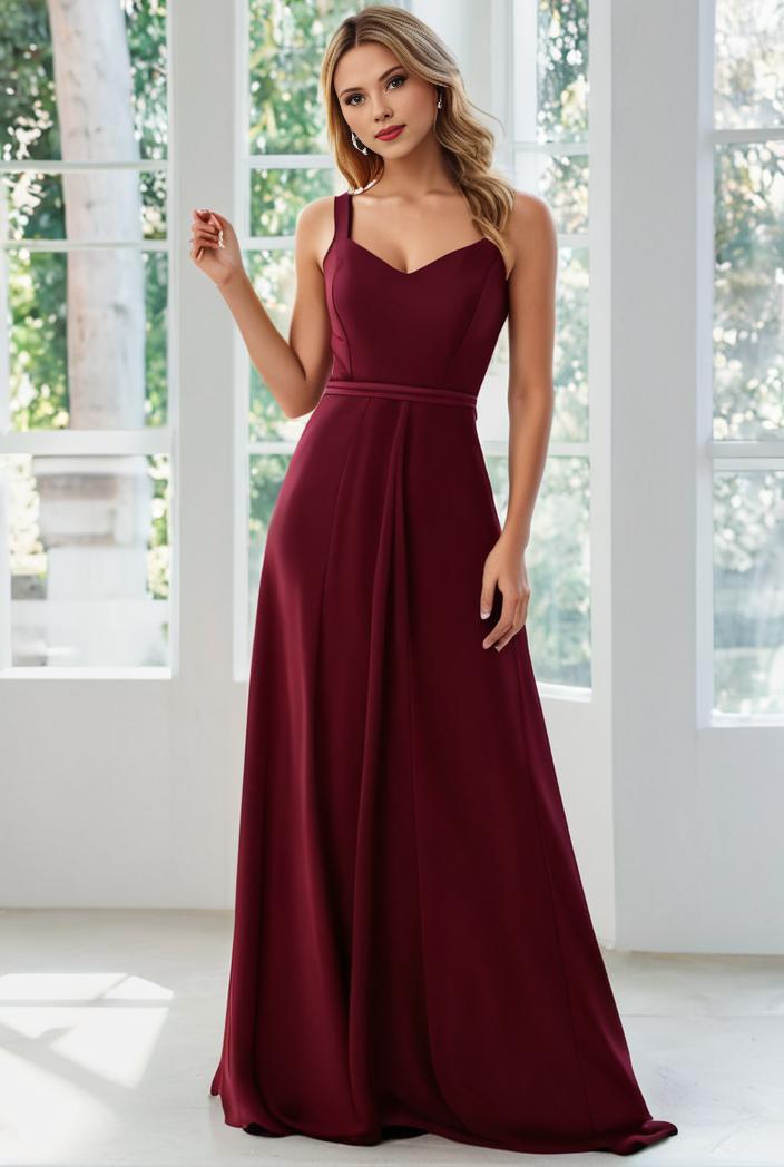 convertible chiffon lace open back spaghetti straps bridesmaid dress 127665