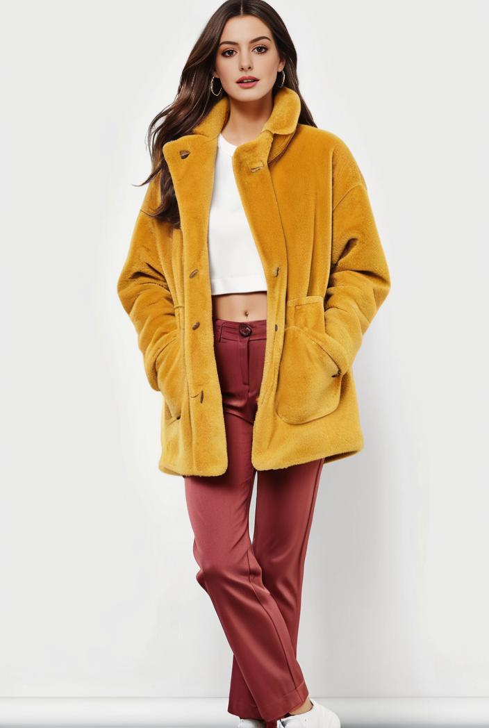 cozy winter teddy coat for women 145606