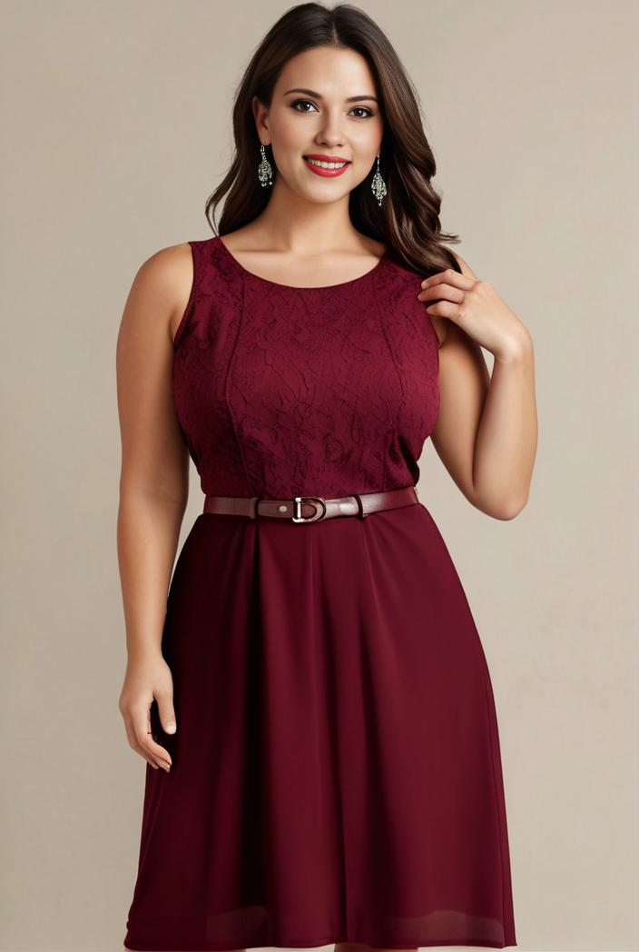 elegant chiffon maxi evening dress with lace cap sleeve 131357