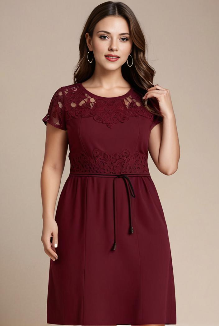 elegant chiffon maxi evening dress with lace cap sleeve 131360