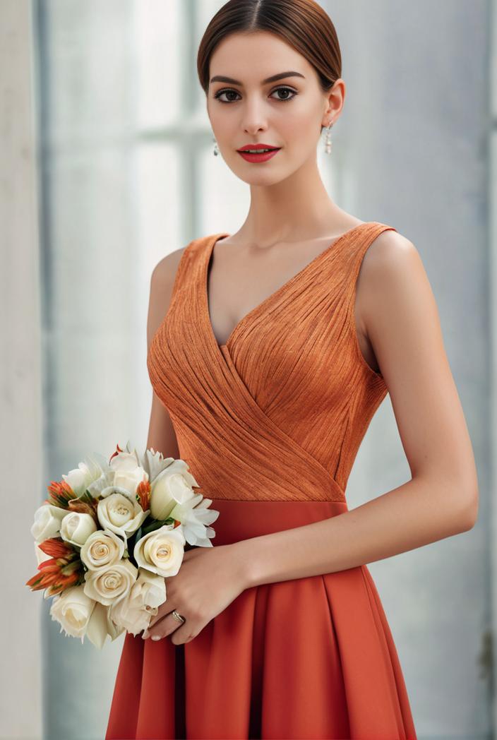 deep v neck lace chiffon bridesmaid dress with asymmetrical hem 120338