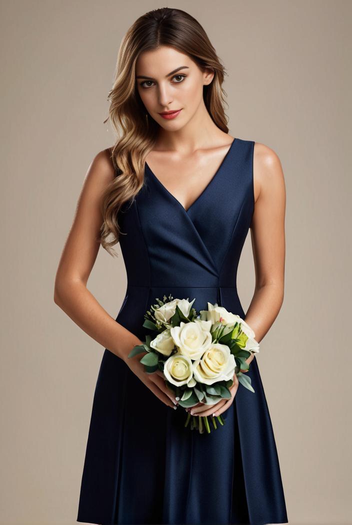 deep v neck lace chiffon bridesmaid dress with asymmetrical hem 120362