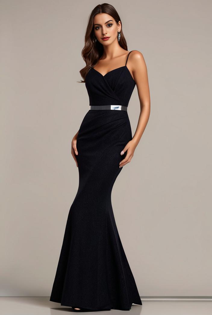 glitter spaghetti strap u veck open back bodycon stretchy evening dress 124358