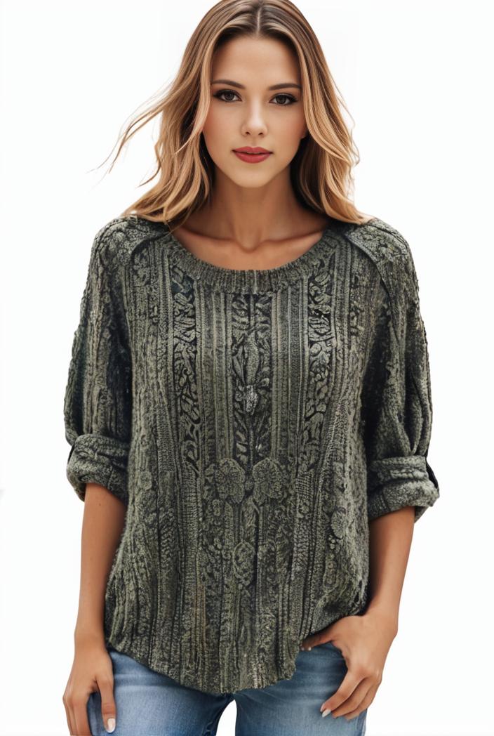 plus size boho top women s plus allover paisley print half sleeve v neck slight stretch top 144188