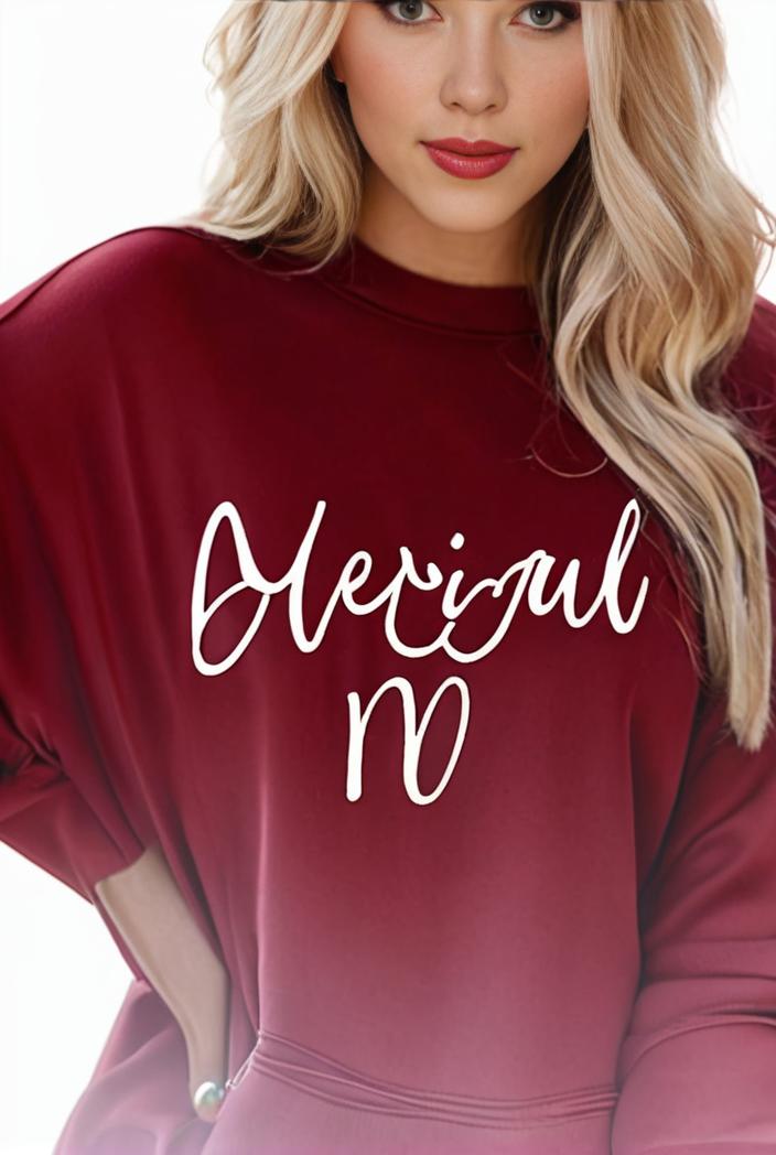 plus size casual sweatshirt women s plus ombre letter heart print raglan sleeve round neck slight stretch pullover sweatshirt 144598