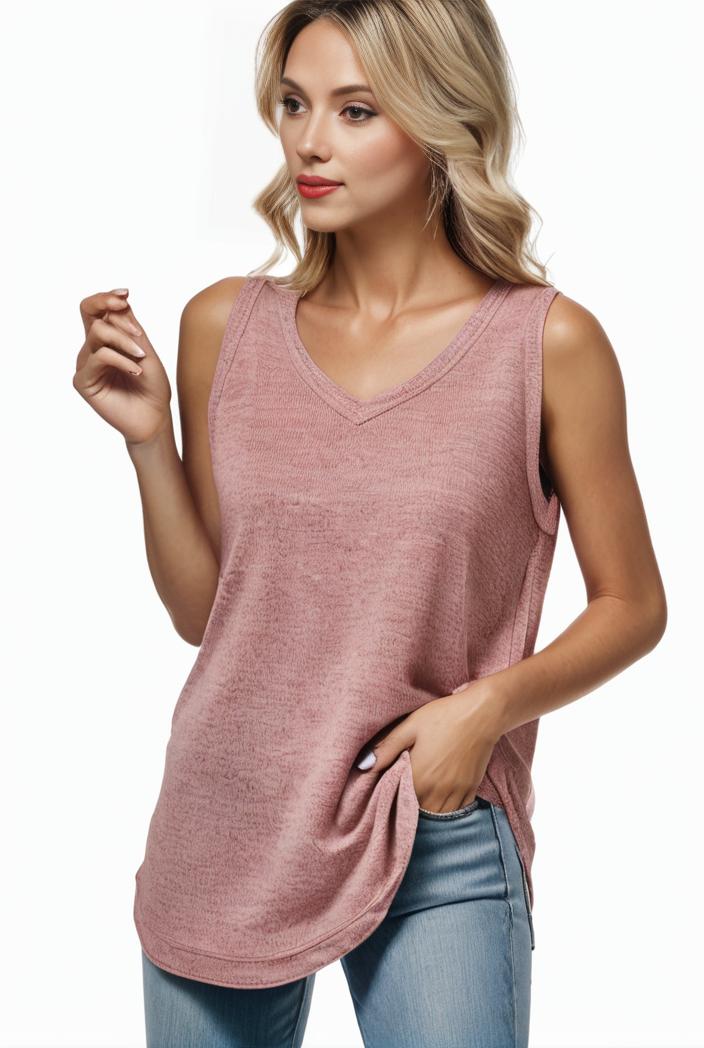 tops pleated hollow square neck sleeveless tank top 112746