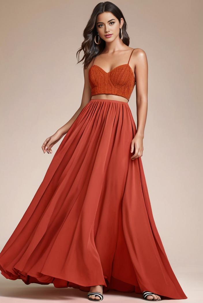 convertible chiffon lace open back spaghetti straps bridesmaid dress 135428