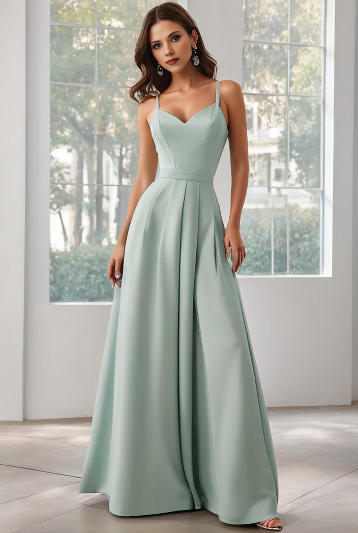 convertible chiffon lace open back spaghetti straps bridesmaid dress 121664