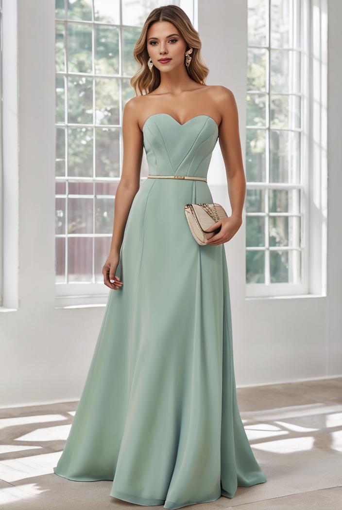 convertible chiffon lace open back spaghetti straps bridesmaid dress 121668