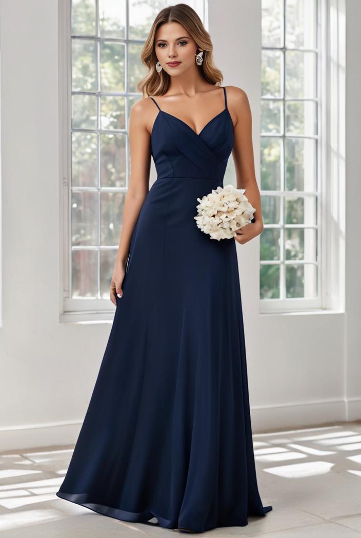 convertible chiffon lace open back spaghetti straps bridesmaid dress 121700