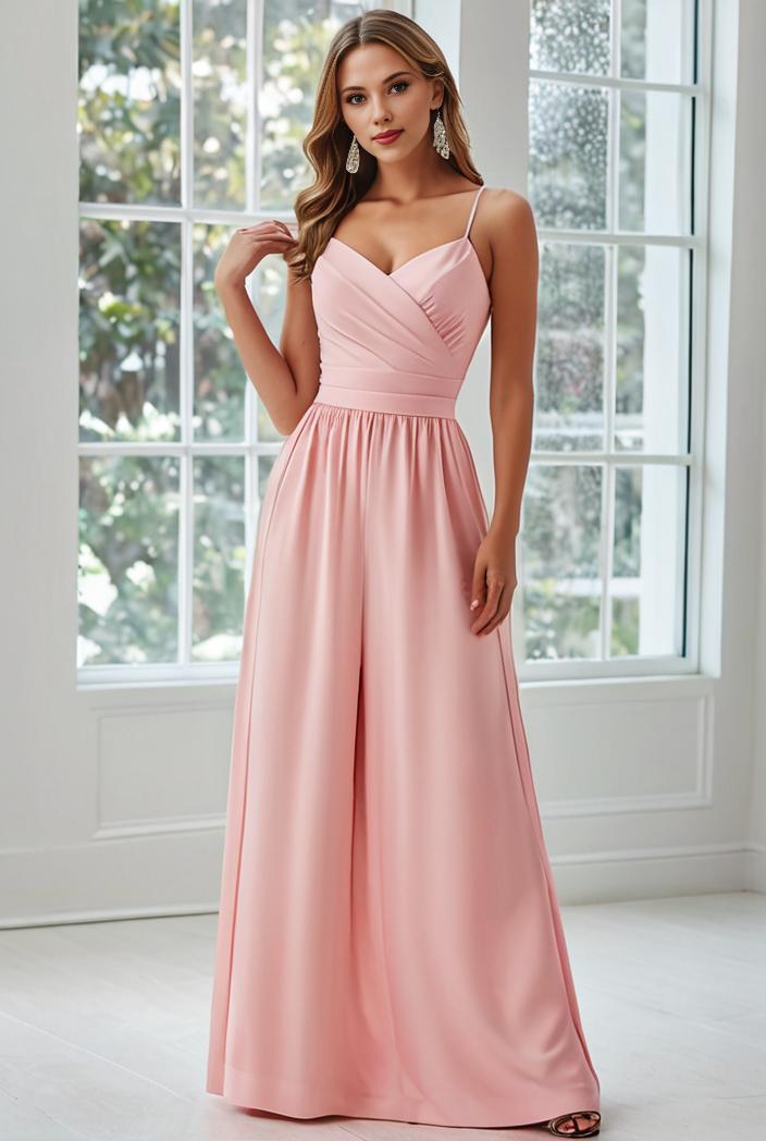 convertible chiffon lace open back spaghetti straps bridesmaid dress 121707