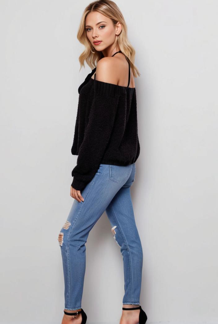 curvy high waist ripped raw hem cropped skinny denim jeans 123016