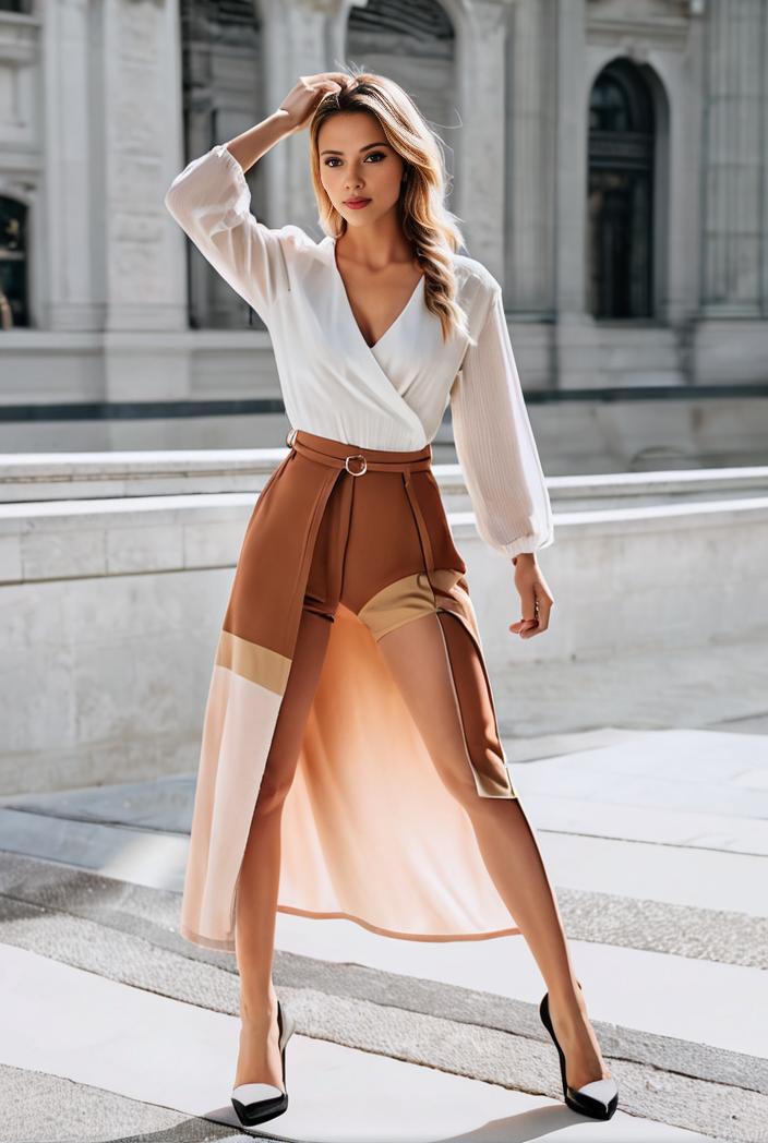 elegant one size women s pleated swing skirts 127272