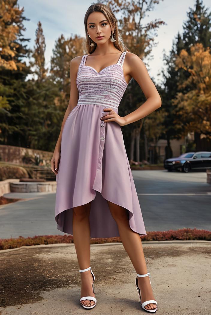deep v neck lace chiffon bridesmaid dress with asymmetrical hem 137128