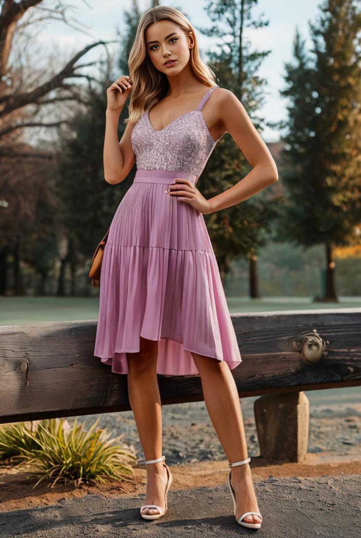 deep v neck lace chiffon bridesmaid dress with asymmetrical hem 137131