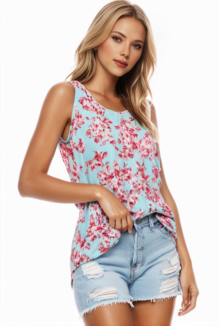 plus size boho tank top women s plus paisley print square neck medium stretch ruched tank top 138038