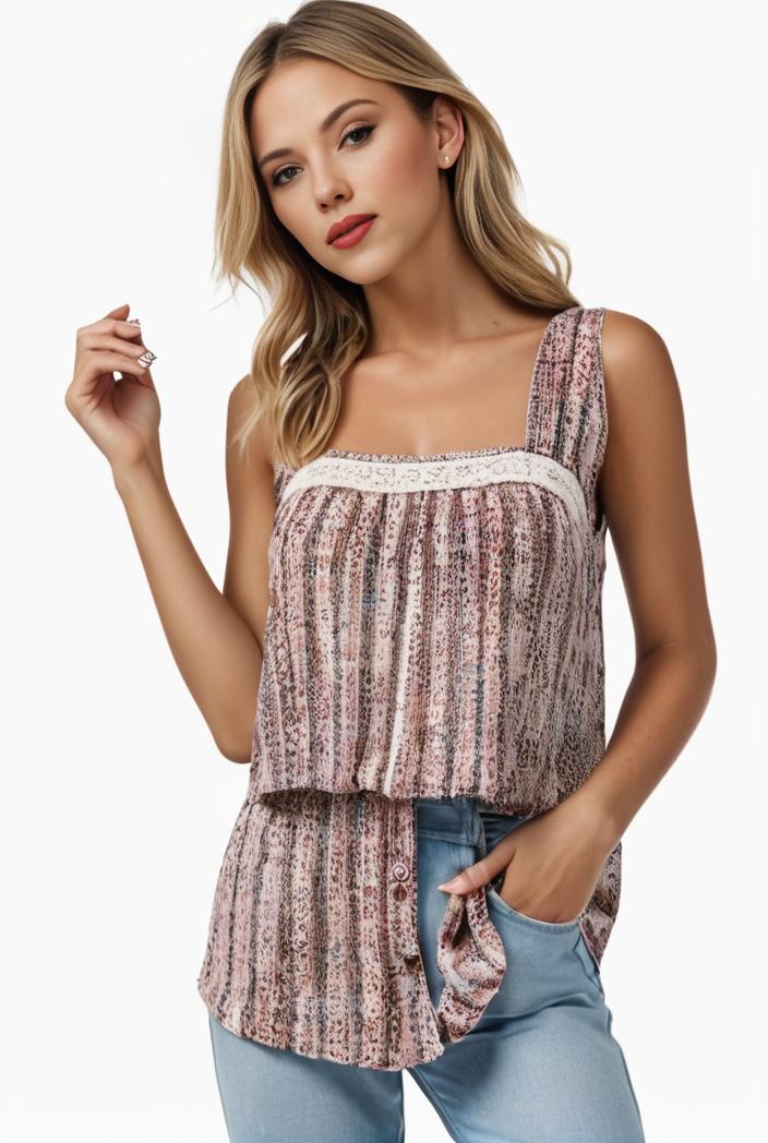 plus size boho tank top women s plus paisley print square neck medium stretch ruched tank top 138057