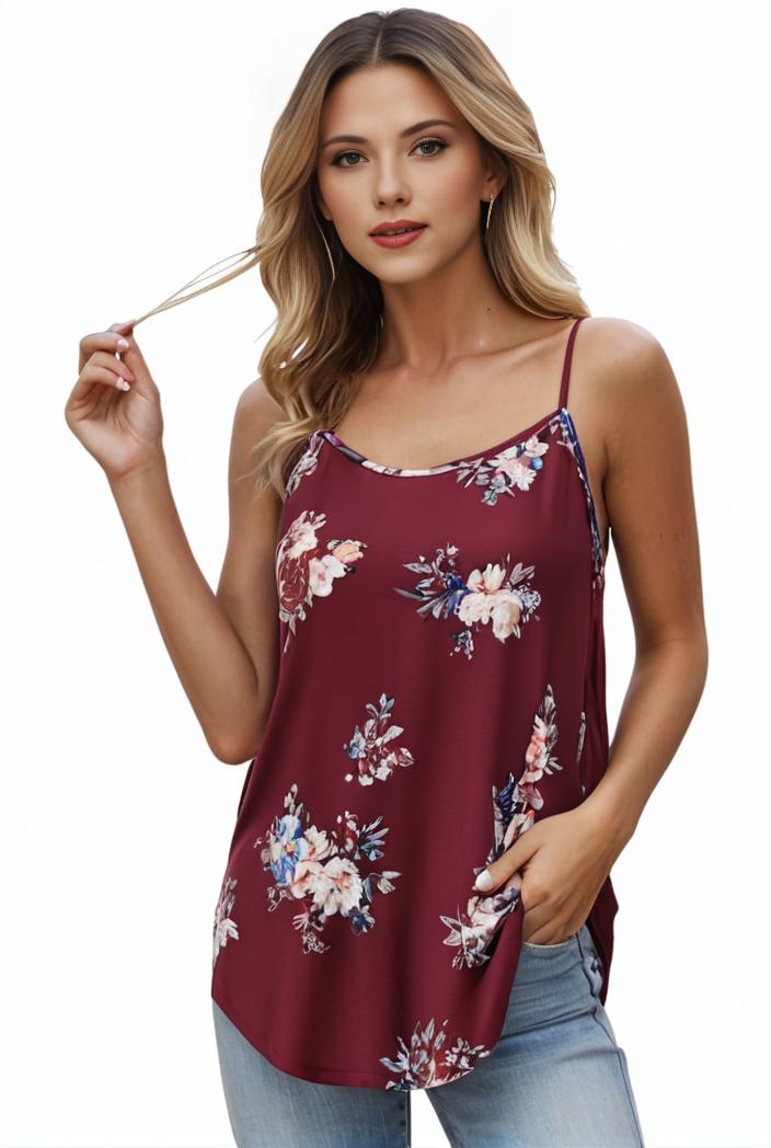 plus size boho tank top women s plus paisley print square neck medium stretch ruched tank top 138066