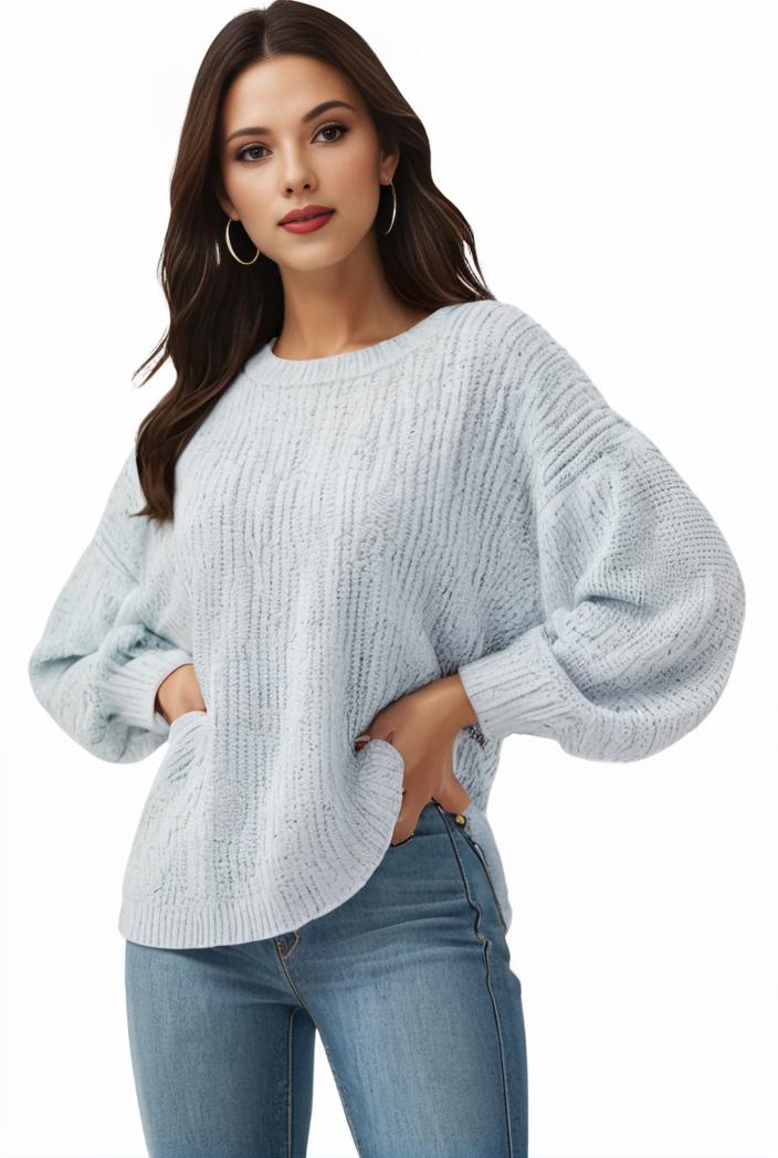 plus size casual sweatshirt women s plus solid waffle pattern long sleeve round neck sweatshirt 138608