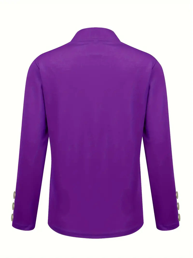 Sophisticated Office Blazer with Stylish Button Detail