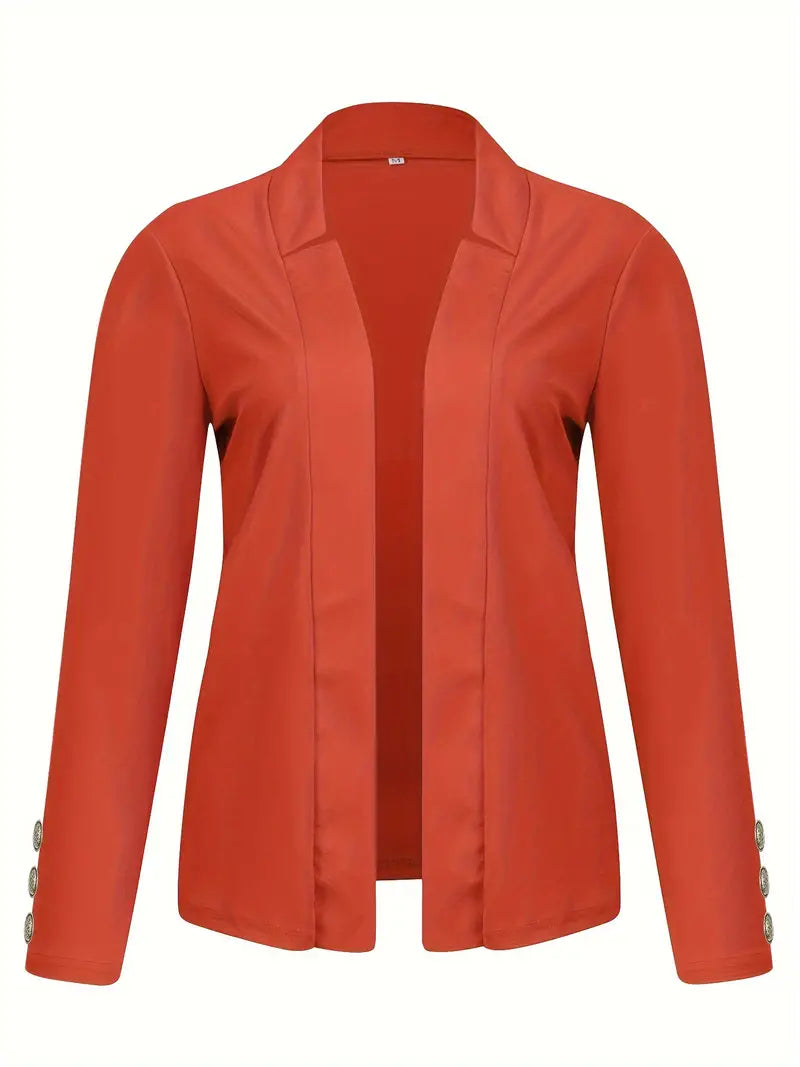 Sophisticated Office Blazer with Stylish Button Detail