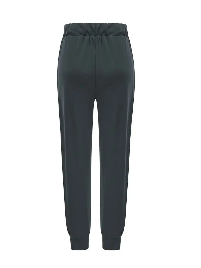 Versatile Drawstring Cargo Jogger Pants for Women, Ideal for Spring and Autumn