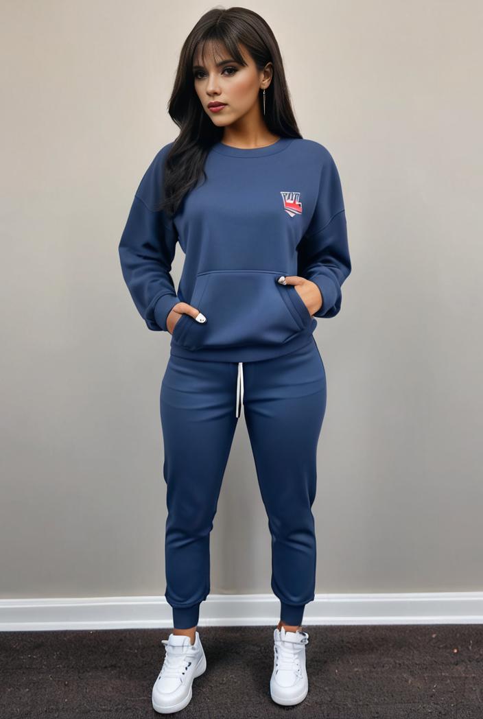 casual drawstring pants and hoodie combo set for women 143743