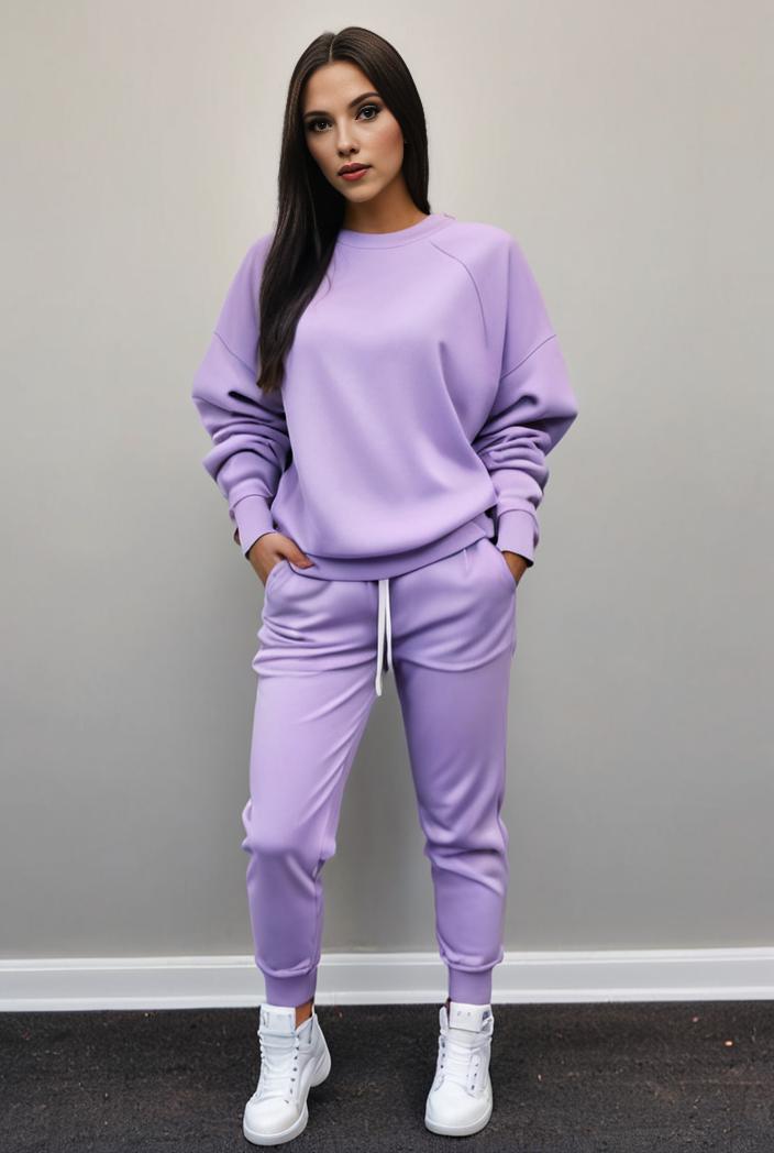 casual drawstring pants and hoodie combo set for women 143751
