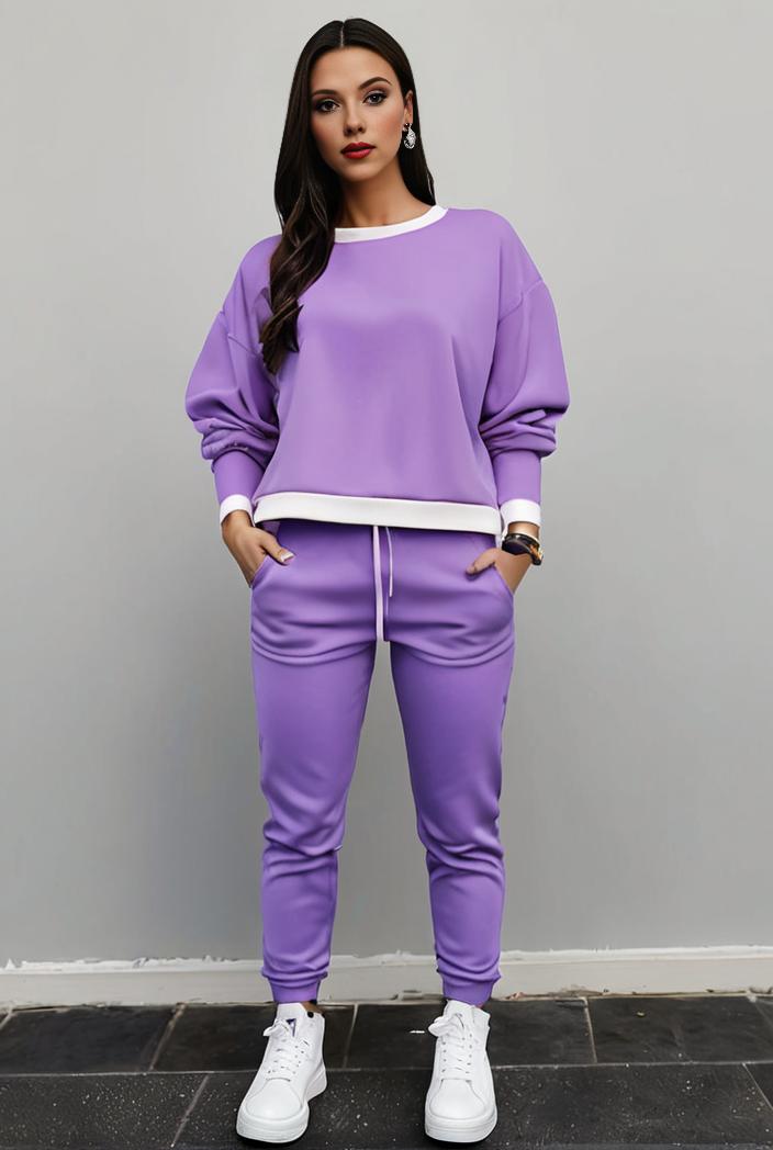 casual drawstring pants and hoodie combo set for women 143752