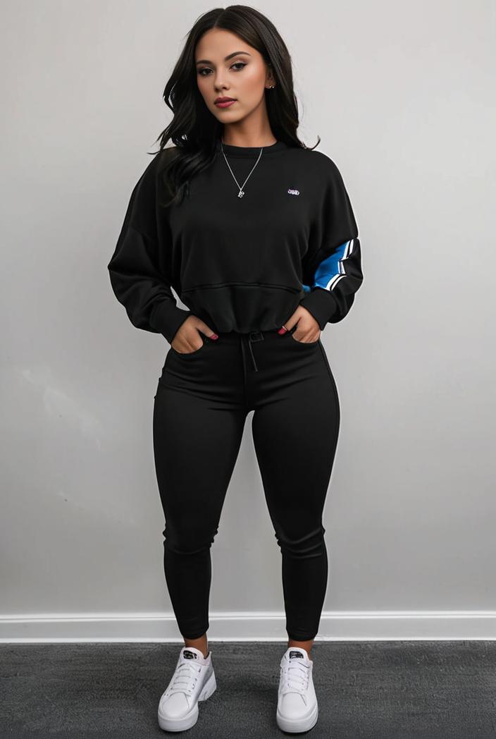 casual drawstring pants and hoodie combo set for women 143764