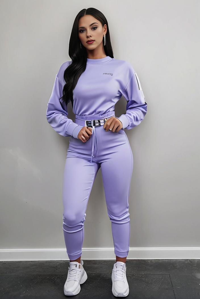casual drawstring pants and hoodie combo set for women 143772