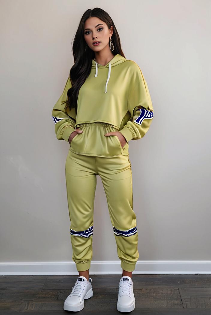 casual drawstring pants and hoodie combo set for women 143780