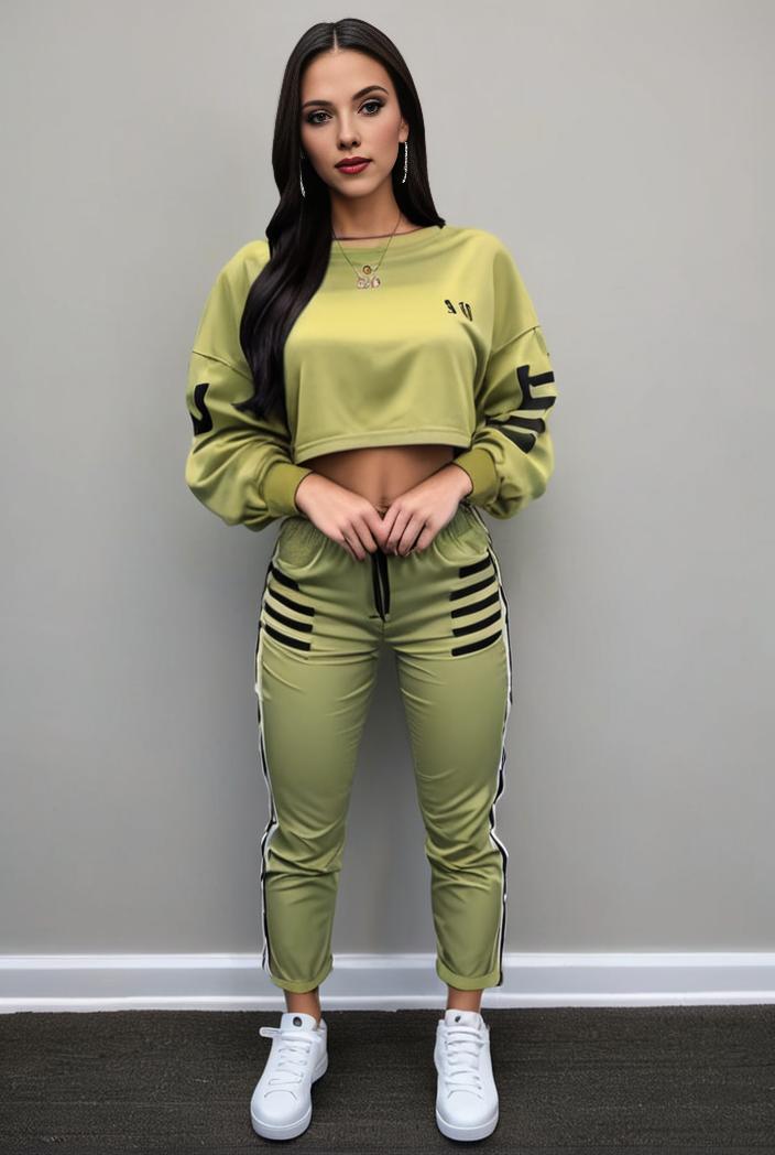 casual drawstring pants and hoodie combo set for women 143782