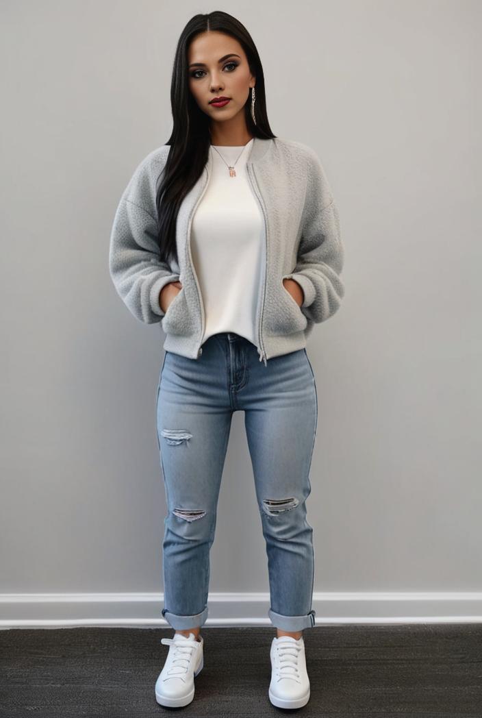 casual drawstring pants and hoodie combo set for women 143806
