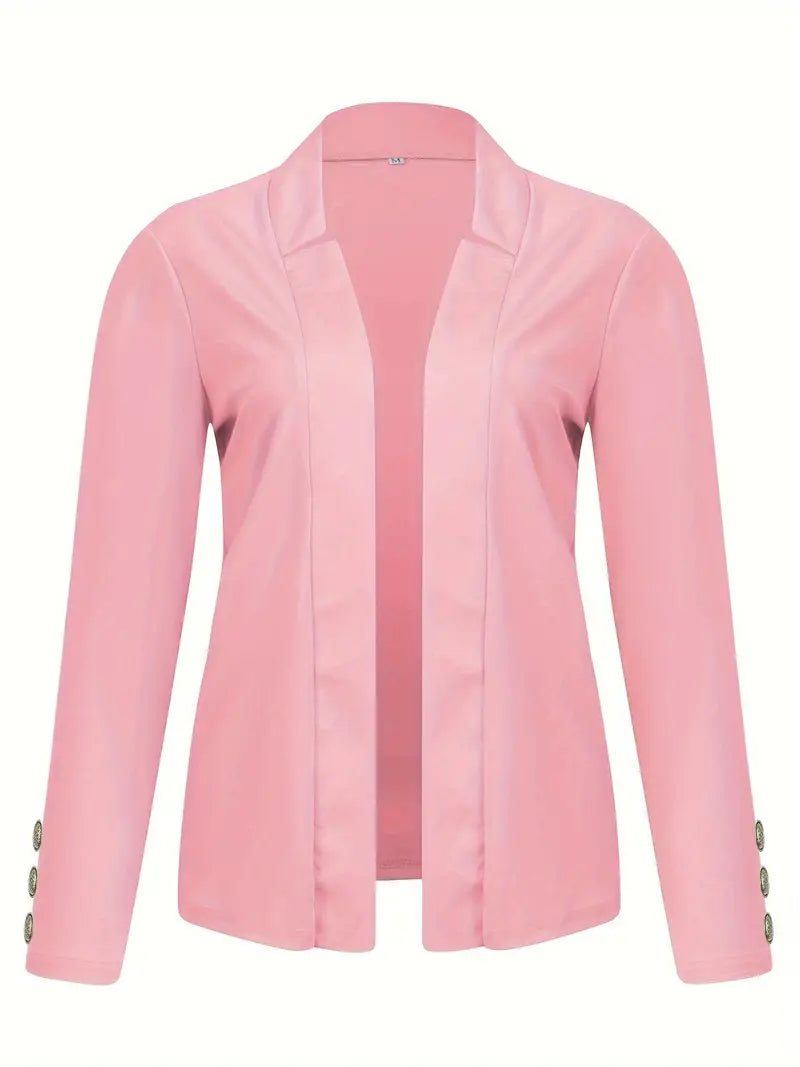 Sophisticated Office Blazer with Stylish Button Detail