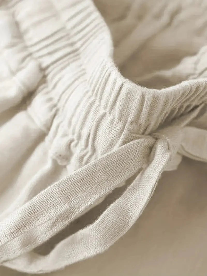 Wide Leg Drawstring Pants, Relaxed Fit Trousers Ideal for Spring & Summer, Women's Apparel