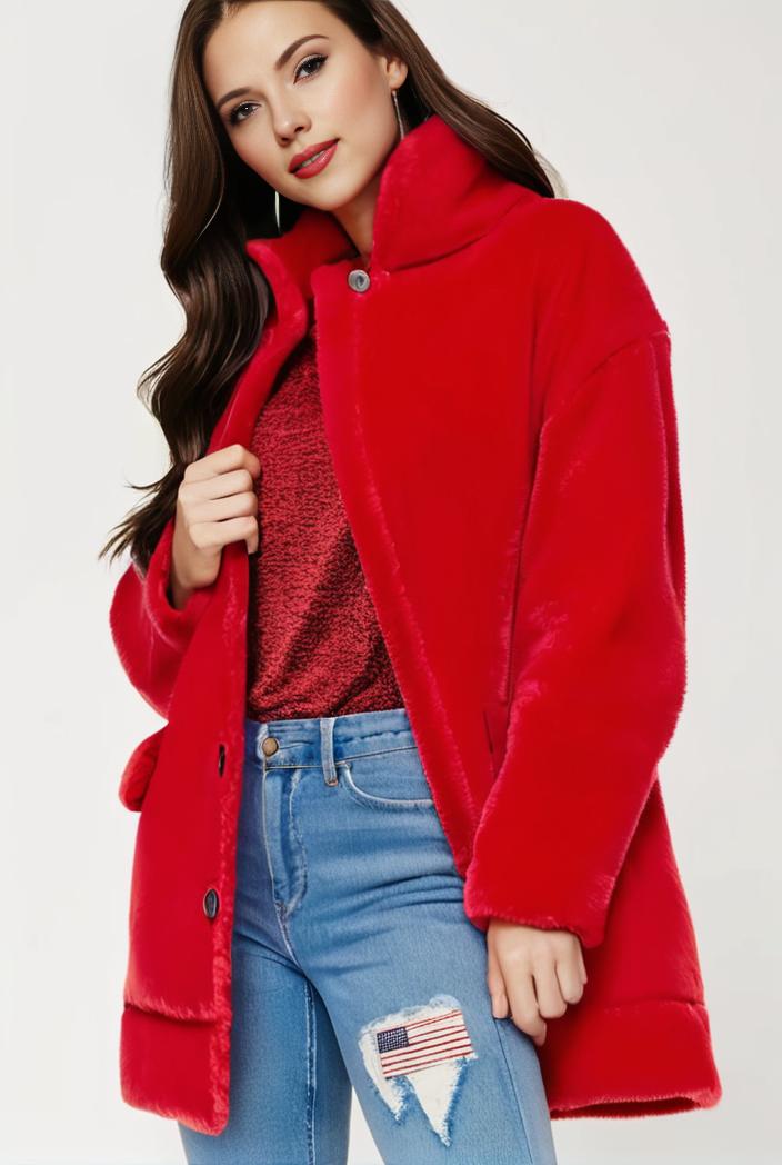 cozy winter teddy coat for women 147630