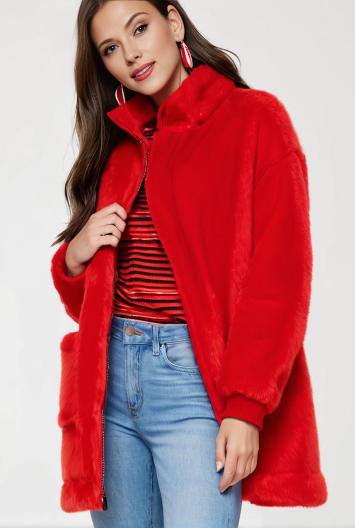 cozy winter teddy coat for women 147633