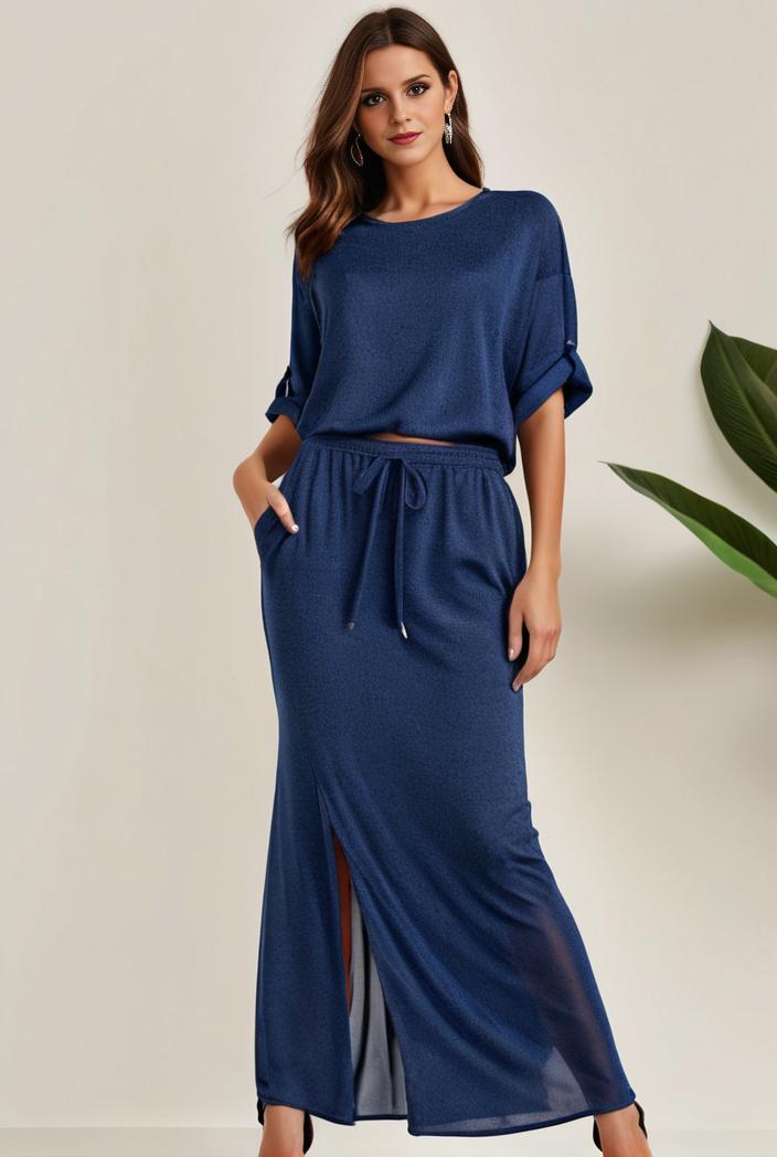 3 4 sleeve bodycon plunging back sequin evening dress 110442